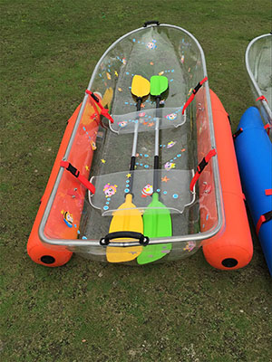 Tansparence leisure boat