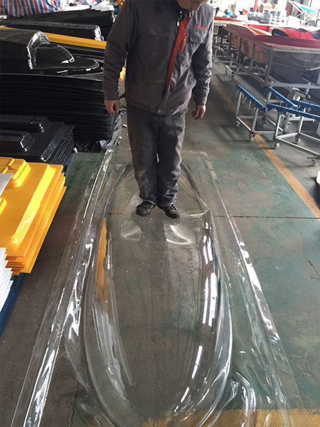 testing for Tansparence leisure boat